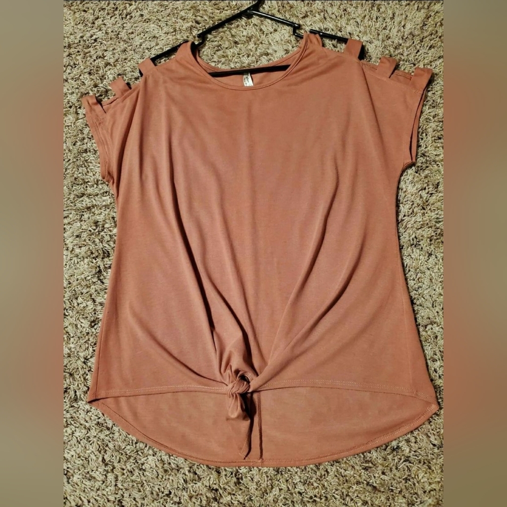 Cut-out Shoulder Top